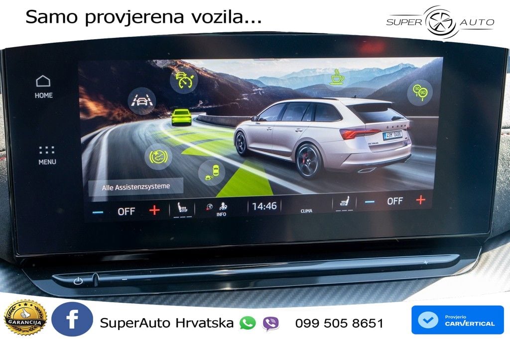 Škoda Octavia Combi RS 2.0 TDI (200 KS) 4x4 DSG LED+GR SJED+ACC