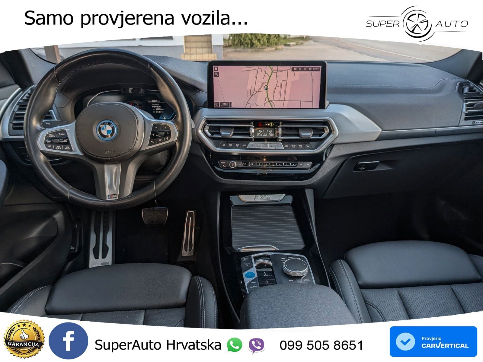 BMW iX3 80 kWh (286 KS) M Sport LED+GR SJED+ACC