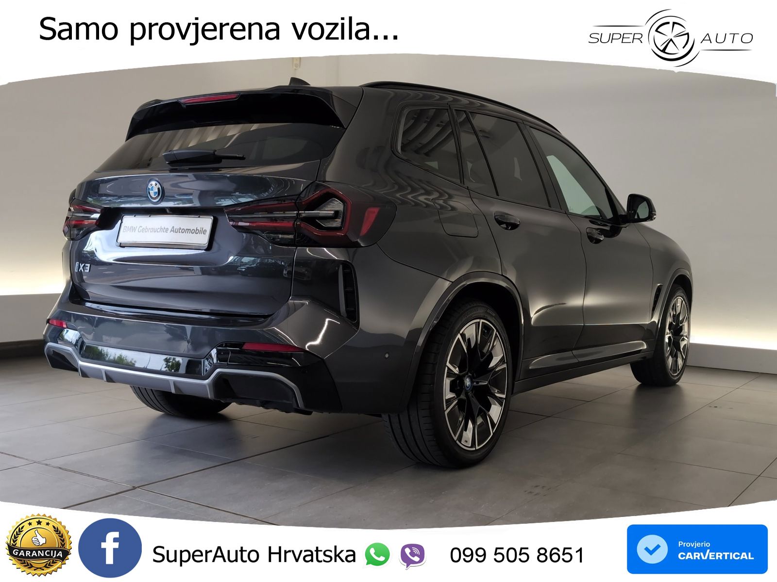 BMW iX3 80 kWh (286 KS) LED+GR SJED+ACC