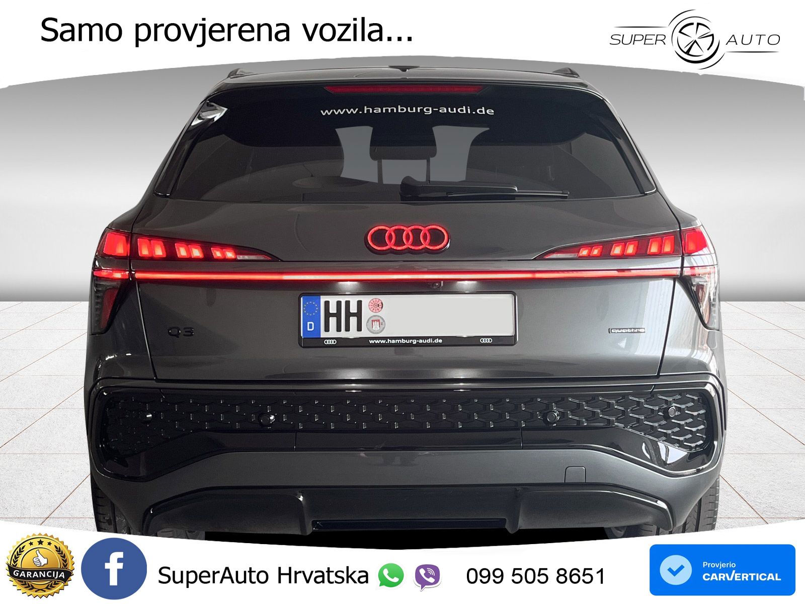 Audi Q3 2.0 TFSI (265 KS) quattro S tronic S line LED+GR SJED+ACC