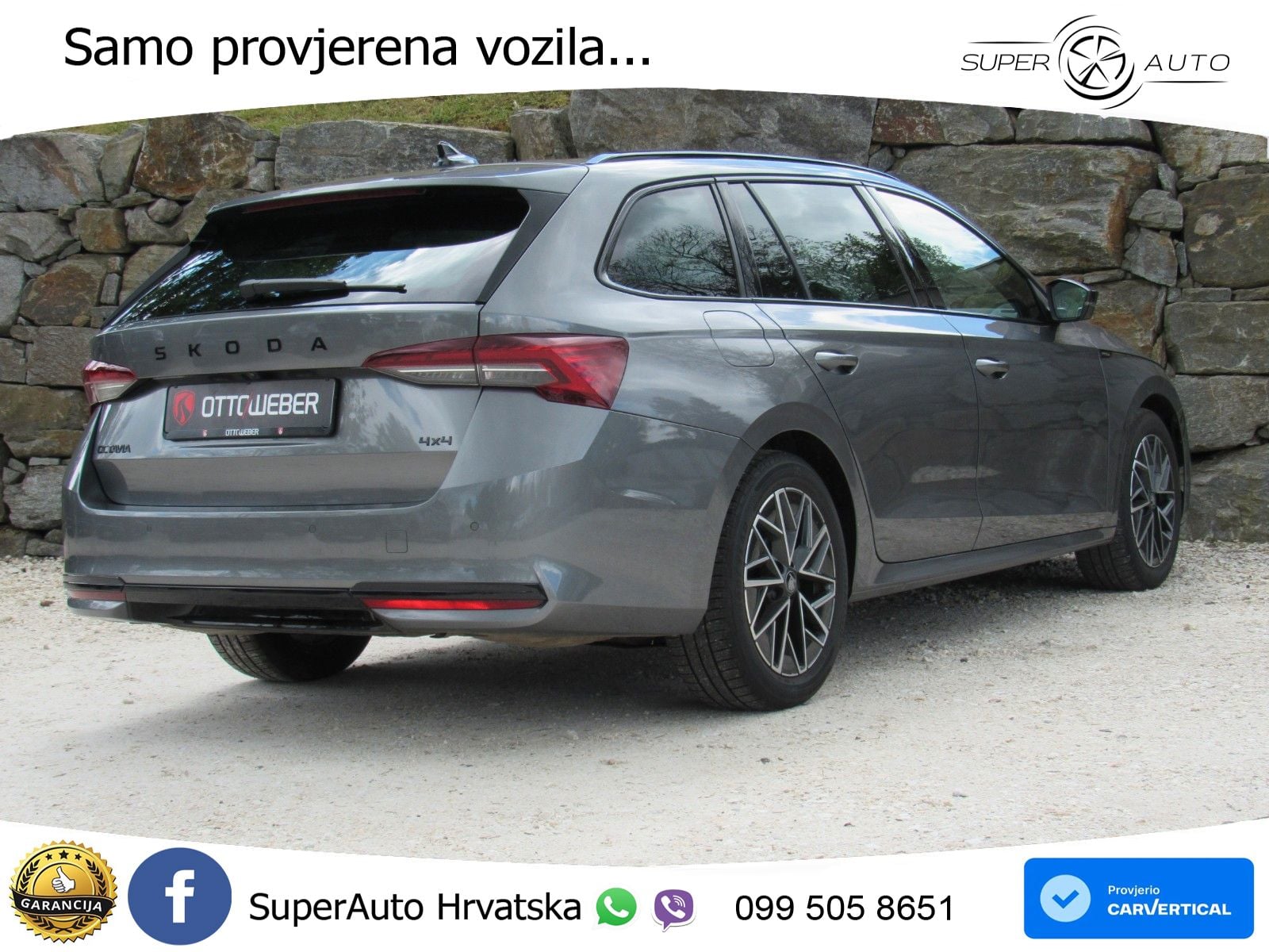 Škoda Octavia Combi 2.0 TSI (204 KS) 4x4 DSG SportLine LED+GR SJED+ACC