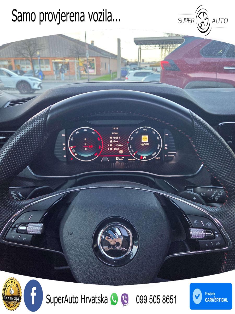 Škoda Octavia Combi RS 2.0 TDI (200 KS) DSG LED+GR SJED+ACC