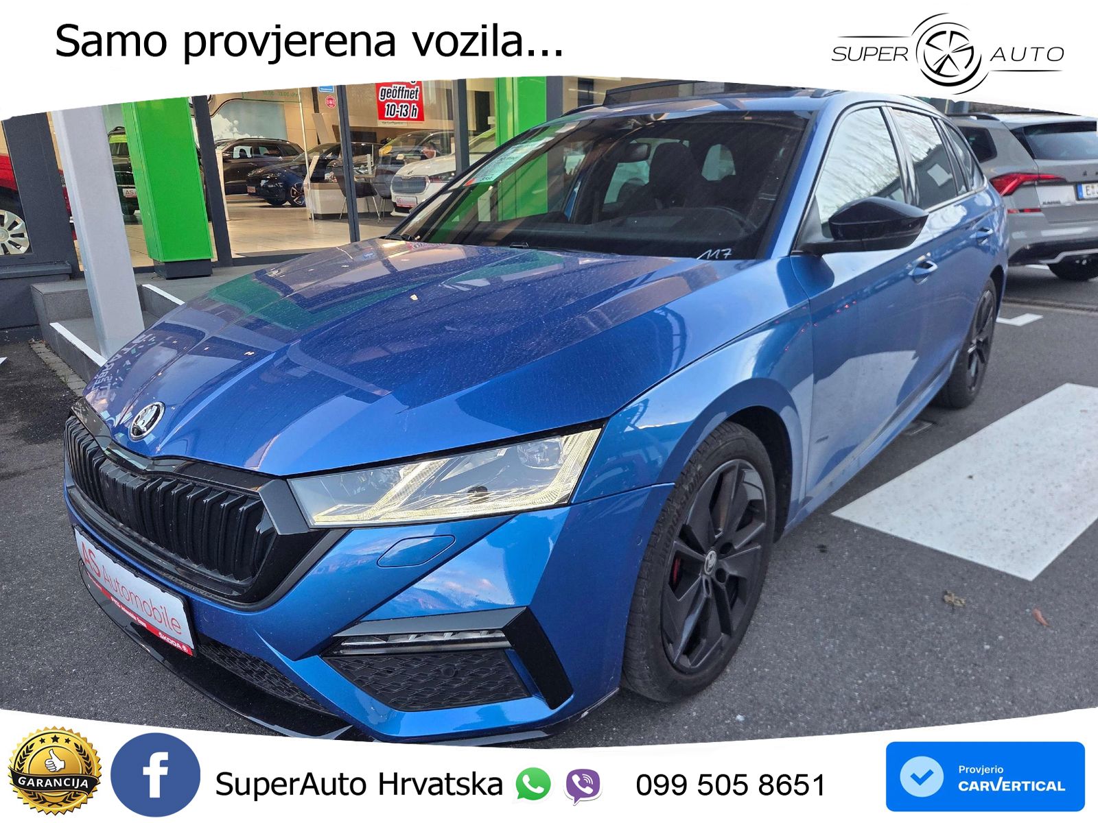 Škoda Octavia Combi RS 2.0 TDI (200 KS) DSG LED+GR SJED+ACC