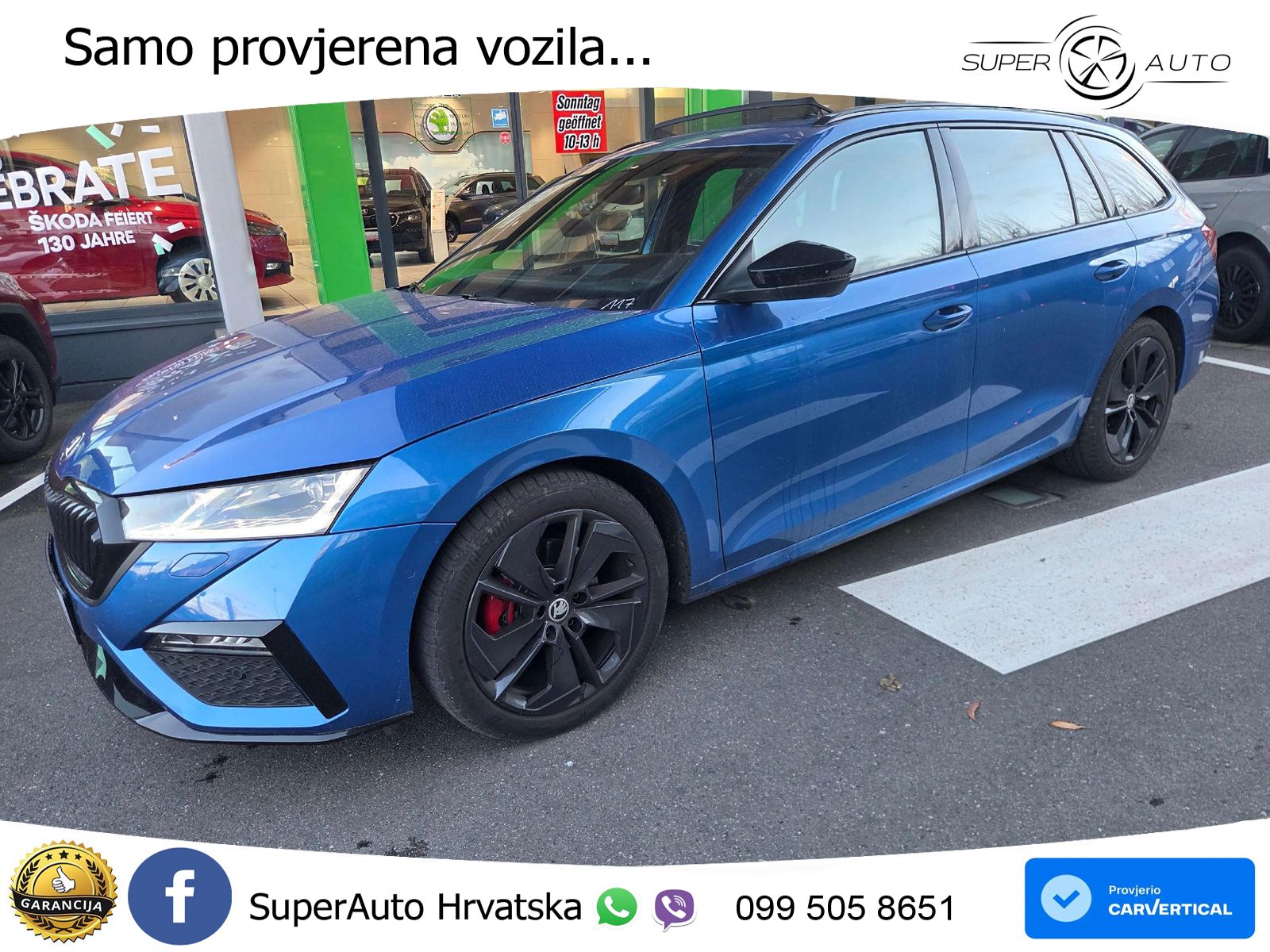 Škoda Octavia Combi RS 2.0 TDI (200 KS) DSG LED+GR SJED+ACC