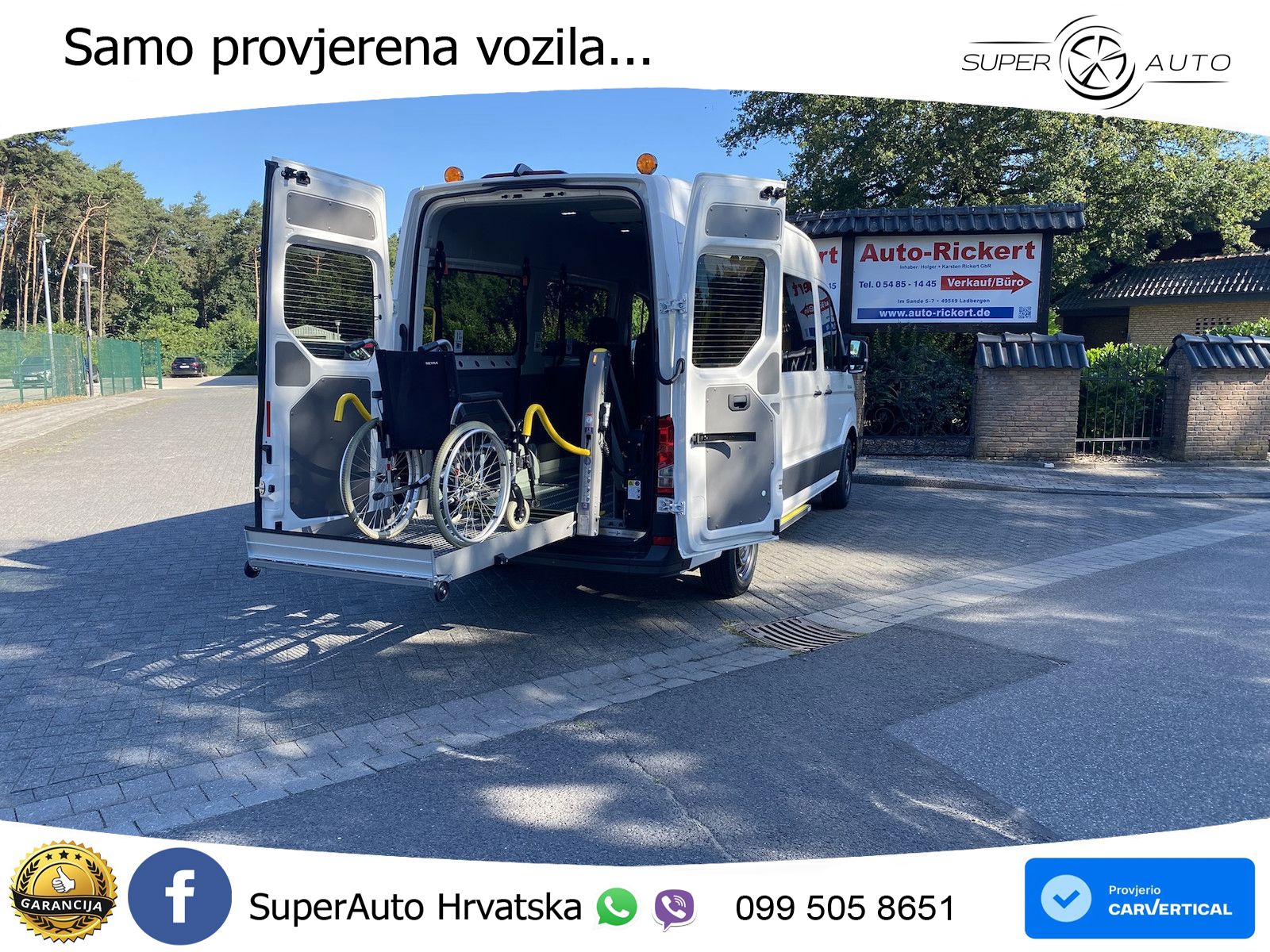 Volkswagen Crafter / TGE MR Hoch, Automatik, Rollstuhlumbau 140 KS