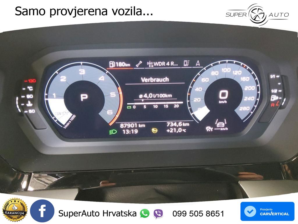 Audi A3 30 TDI (116 KS) S tronic S line LED+GR SJED+ACC