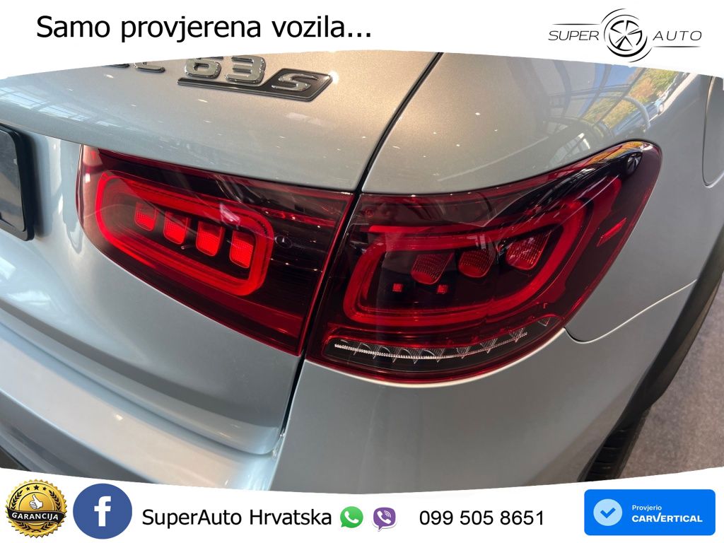 Mercedes AMG GLC 63 S V8 (510 KS) 4MATIC+ MCT ZRAČNI+ACC+4xGR SJED+360