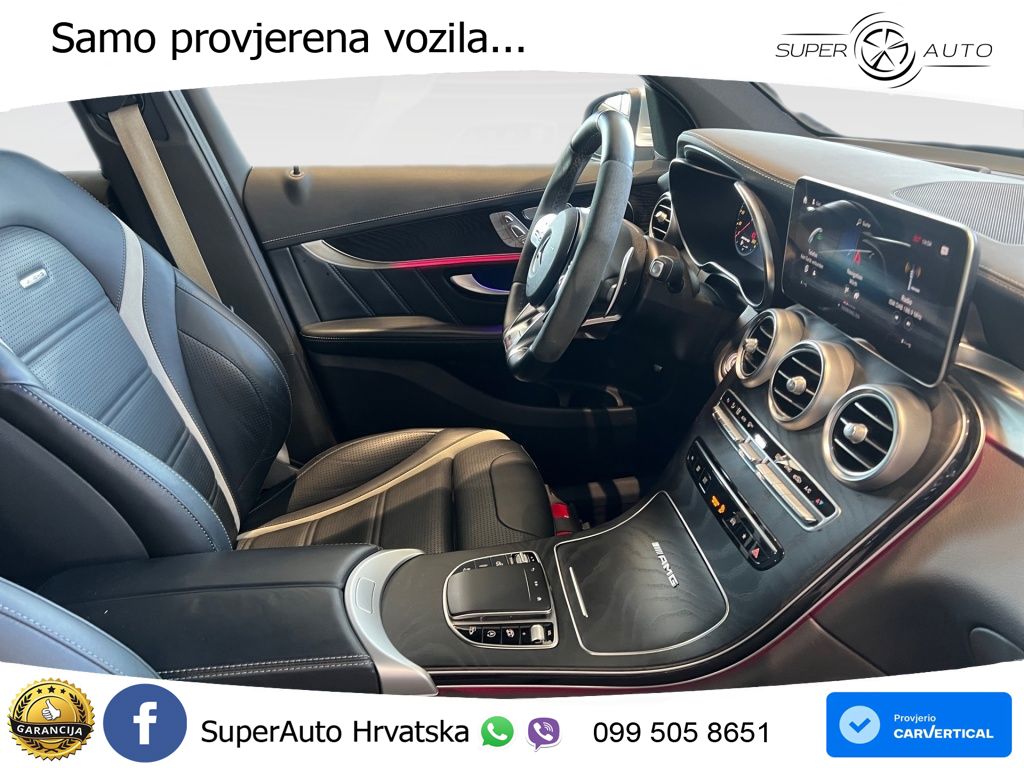 Mercedes AMG GLC 63 S V8 (510 KS) 4MATIC+ MCT ZRAČNI+ACC+4xGR SJED+360