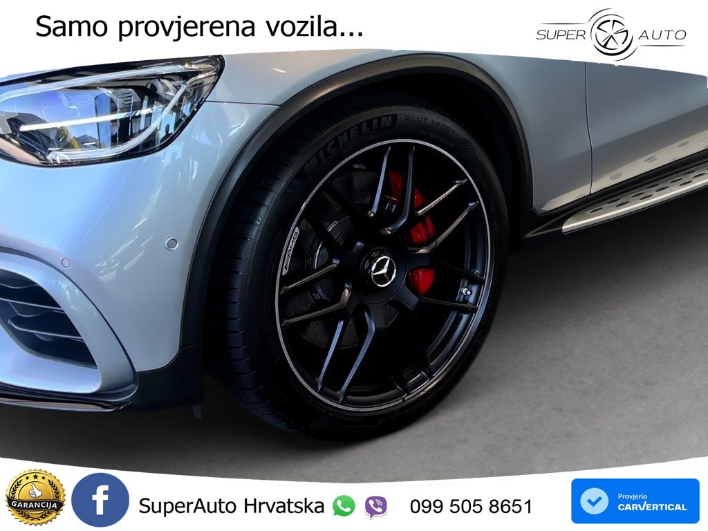 Mercedes AMG GLC 63 S V8 (510 KS) 4MATIC+ MCT ZRAČNI+ACC+4xGR SJED+360
