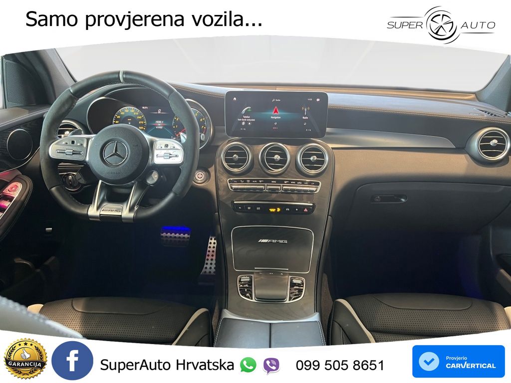 Mercedes AMG GLC 63 S V8 (510 KS) 4MATIC+ MCT ZRAČNI+ACC+4xGR SJED+360