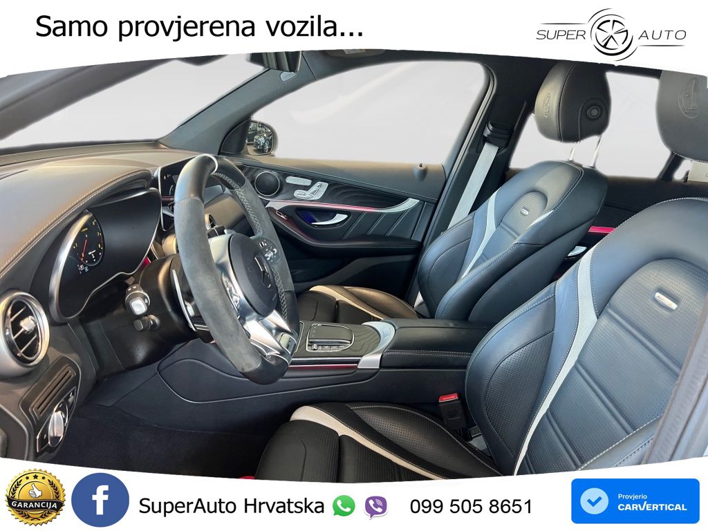Mercedes AMG GLC 63 S V8 (510 KS) 4MATIC+ MCT ZRAČNI+ACC+4xGR SJED+360