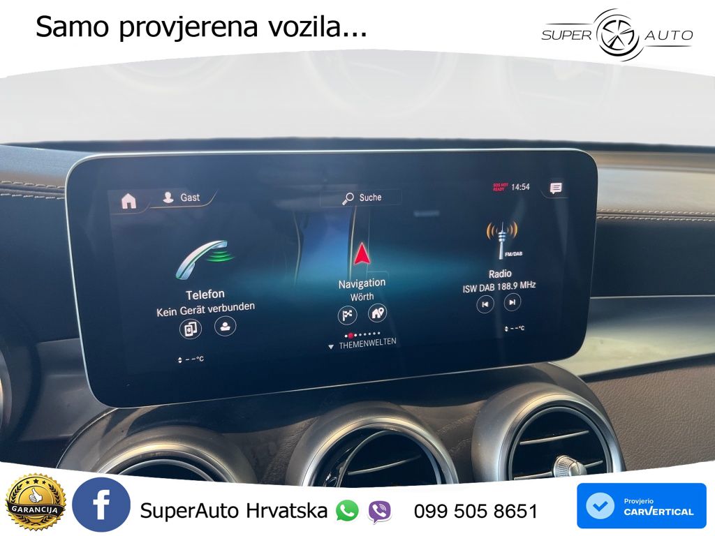 Mercedes AMG GLC 63 S V8 (510 KS) 4MATIC+ MCT ZRAČNI+ACC+4xGR SJED+360