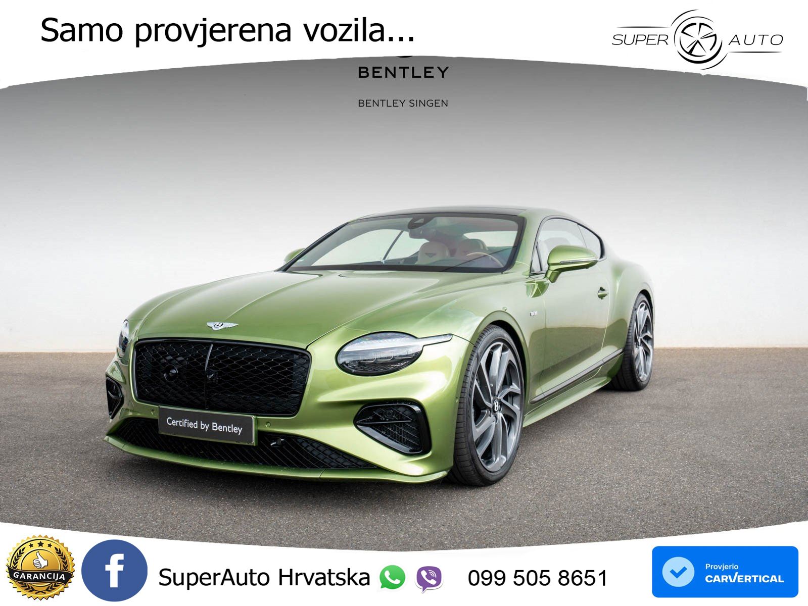 Bentley Continental GT IV 4.0 V8 TFSi (782 KS) AWD DCT LED+GR SJED+ACC
