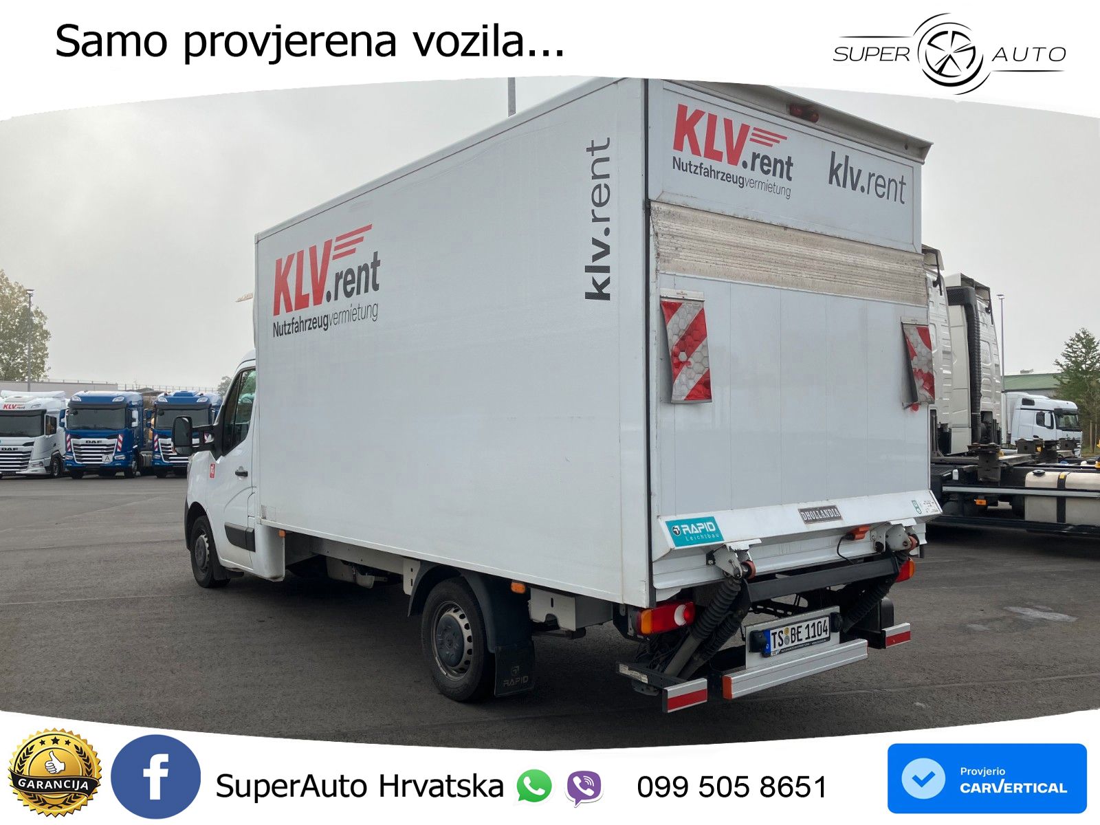 Renault Master 3,5 to 165 Koffer LBW Rückfahrkamera 165 KS