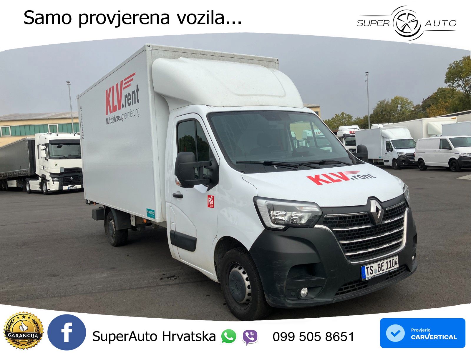 Renault Master 3,5 to 165 Koffer LBW Rückfahrkamera 165 KS