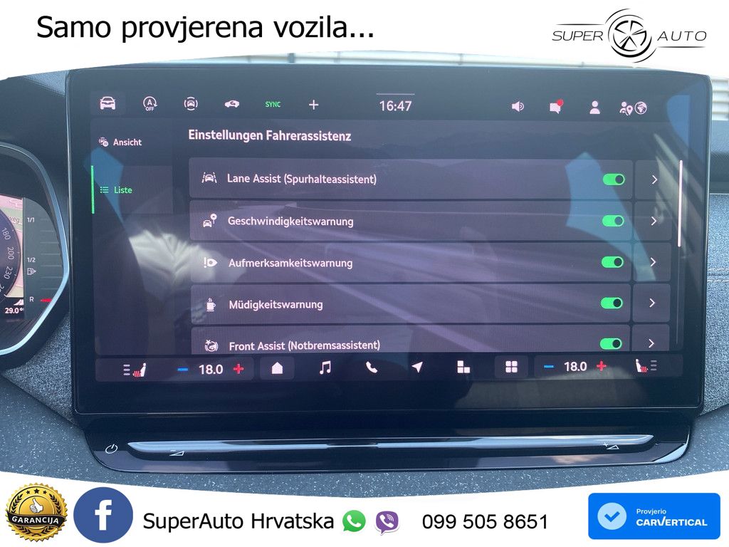 Škoda Octavia Combi 1.5 TSI (150 KS) DSG Selection MATRIX+GR SJED+KAM