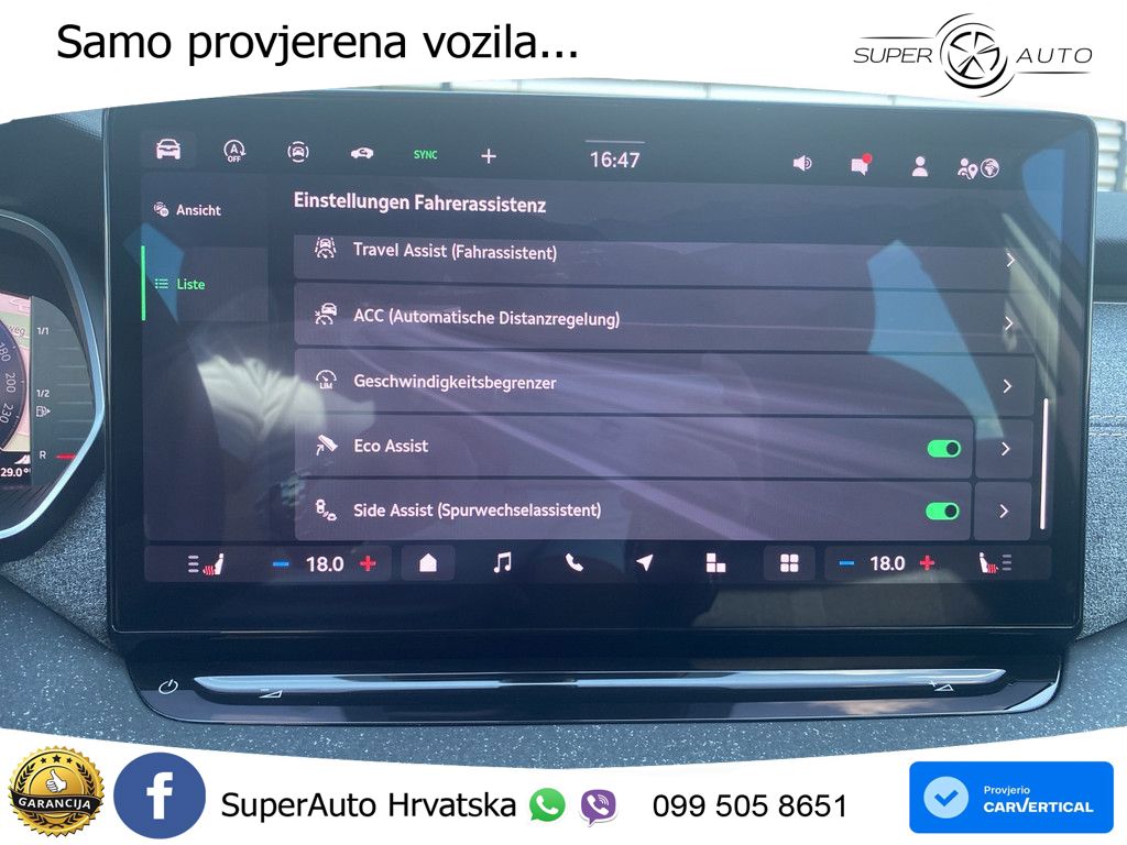Škoda Octavia Combi 1.5 TSI (150 KS) DSG Selection MATRIX+GR SJED+KAM