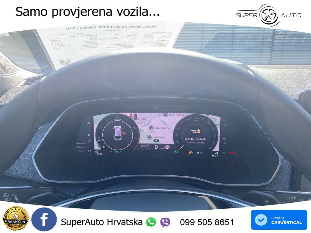 Škoda Octavia Combi 1.5 TSI (150 KS) DSG Selection MATRIX+GR SJED+KAM