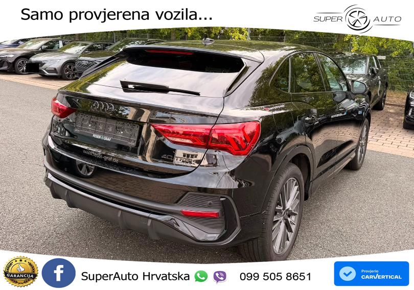 Audi Q3 II Sportback 40 TFSI (190 KS) quattro S tronic S line LED+GR SJED+ACC