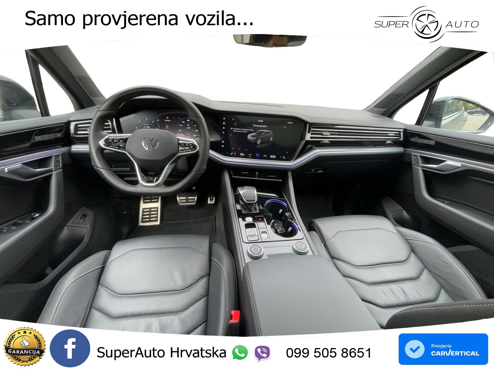 Volkswagen Touareg 3.0 V6 TDI (286 KS) 4MOTION Tiptronic R-Line ZRAČNI+ACC+GR SJED+KAM+PANO