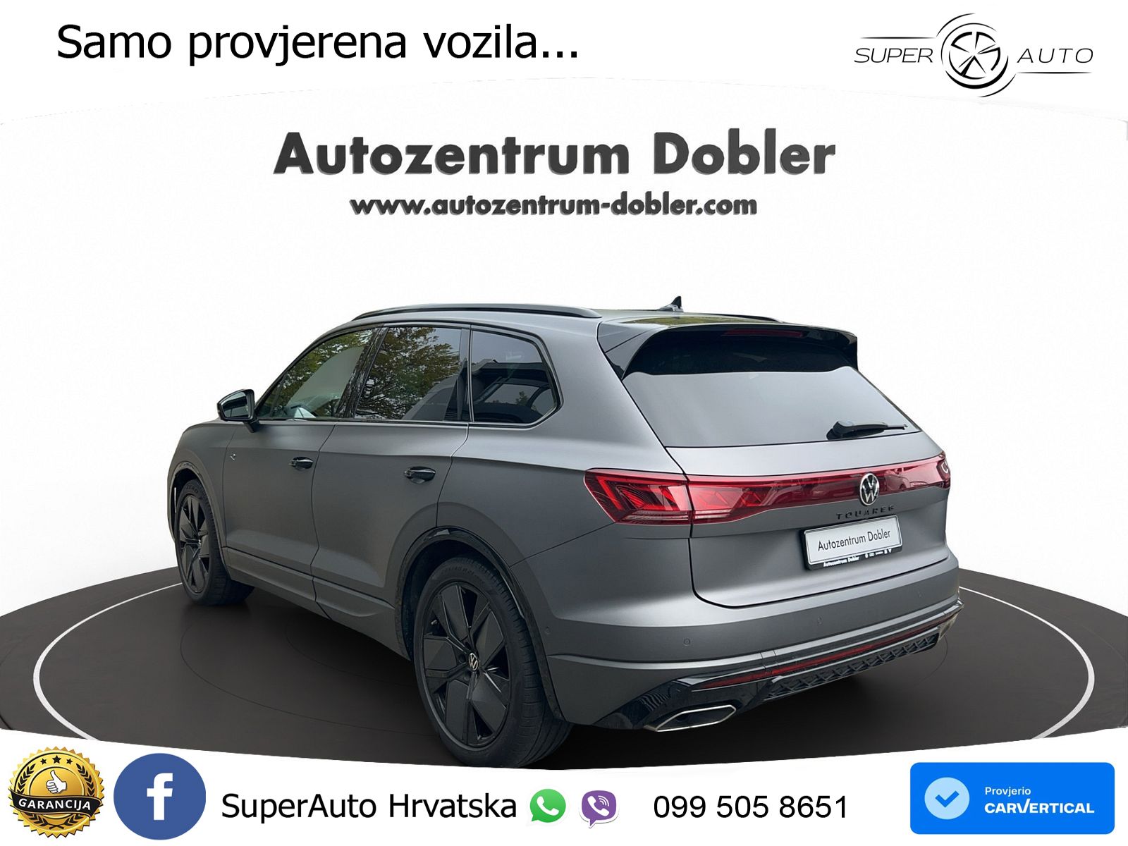 Volkswagen Touareg 3.0 V6 TDI (286 KS) 4MOTION Tiptronic R-Line ZRAČNI+ACC+GR SJED+KAM+PANO