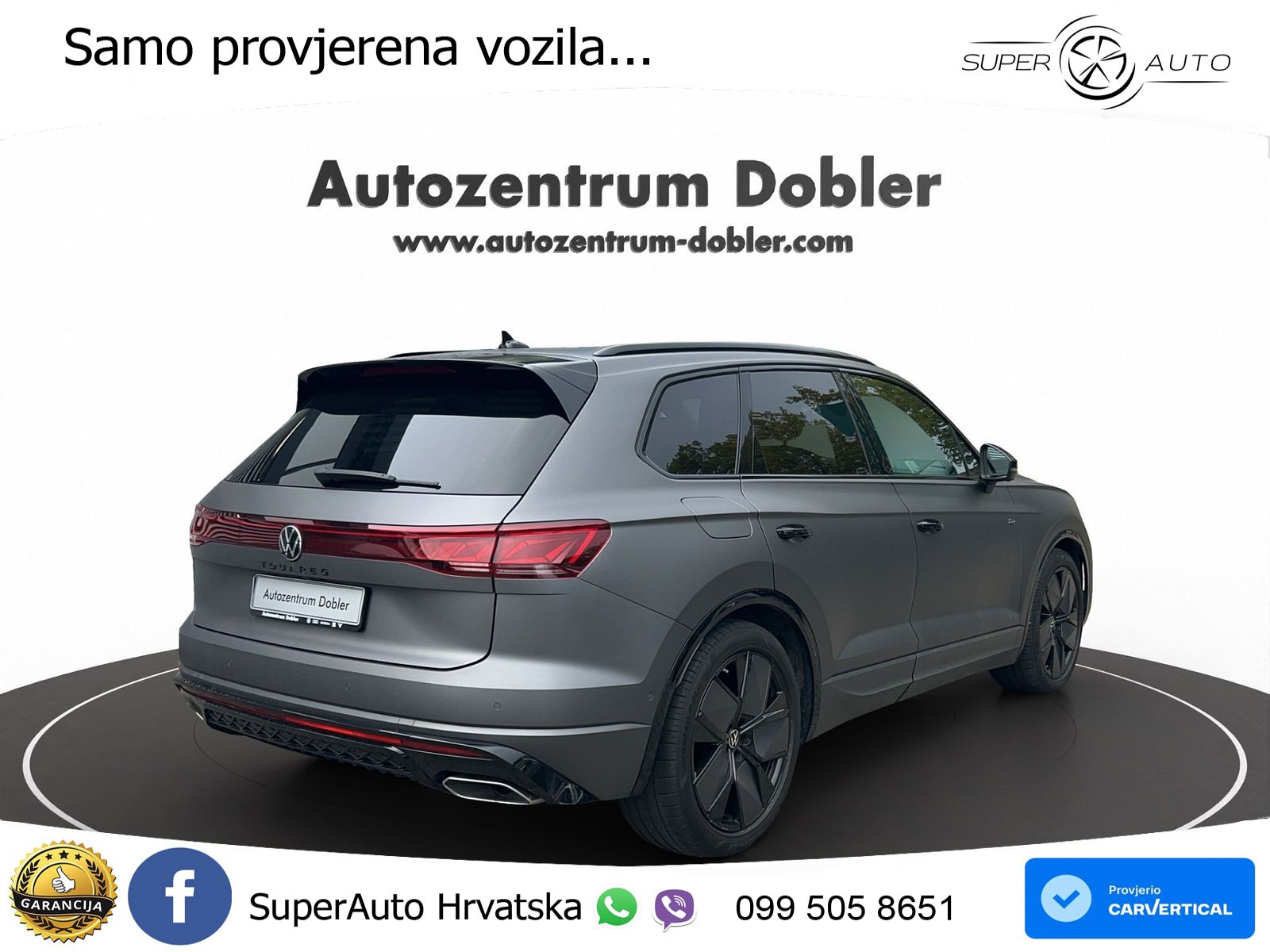 Volkswagen Touareg 3.0 V6 TDI (286 KS) 4MOTION Tiptronic R-Line ZRAČNI+ACC+GR SJED+KAM+PANO