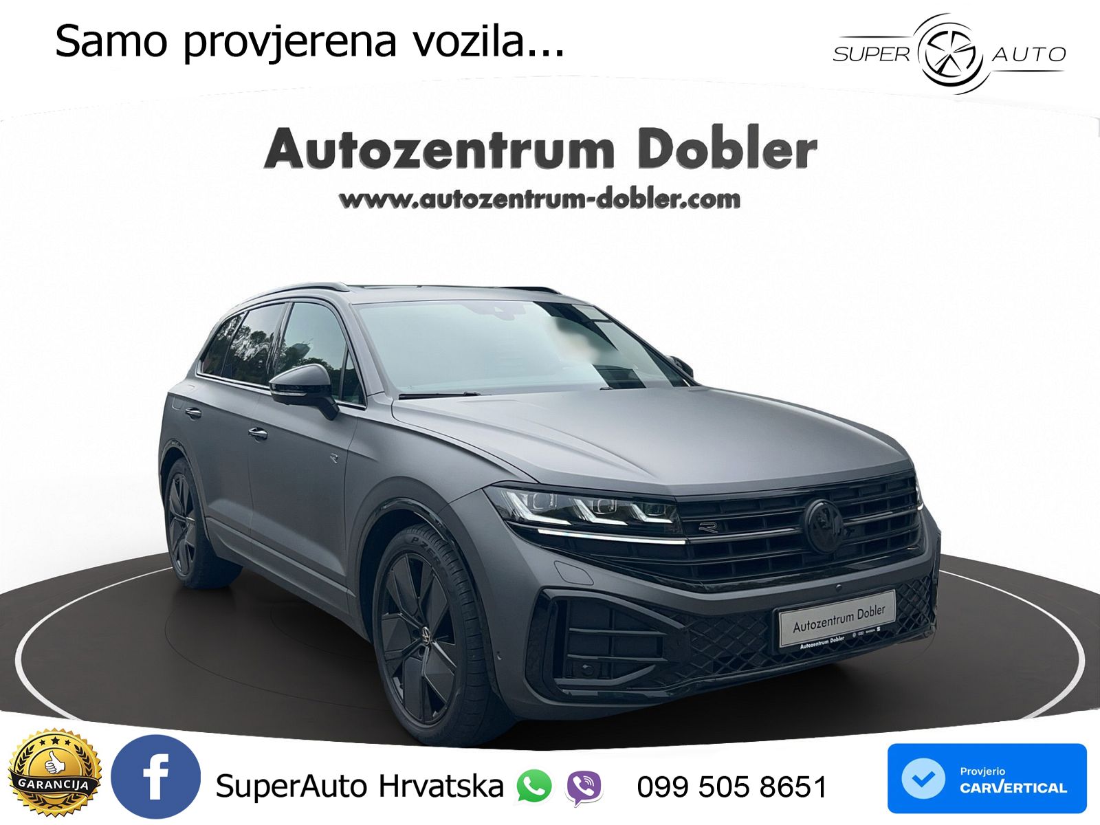 Volkswagen Touareg 3.0 V6 TDI (286 KS) 4MOTION Tiptronic R-Line ZRAČNI+ACC+GR SJED+KAM+PANO