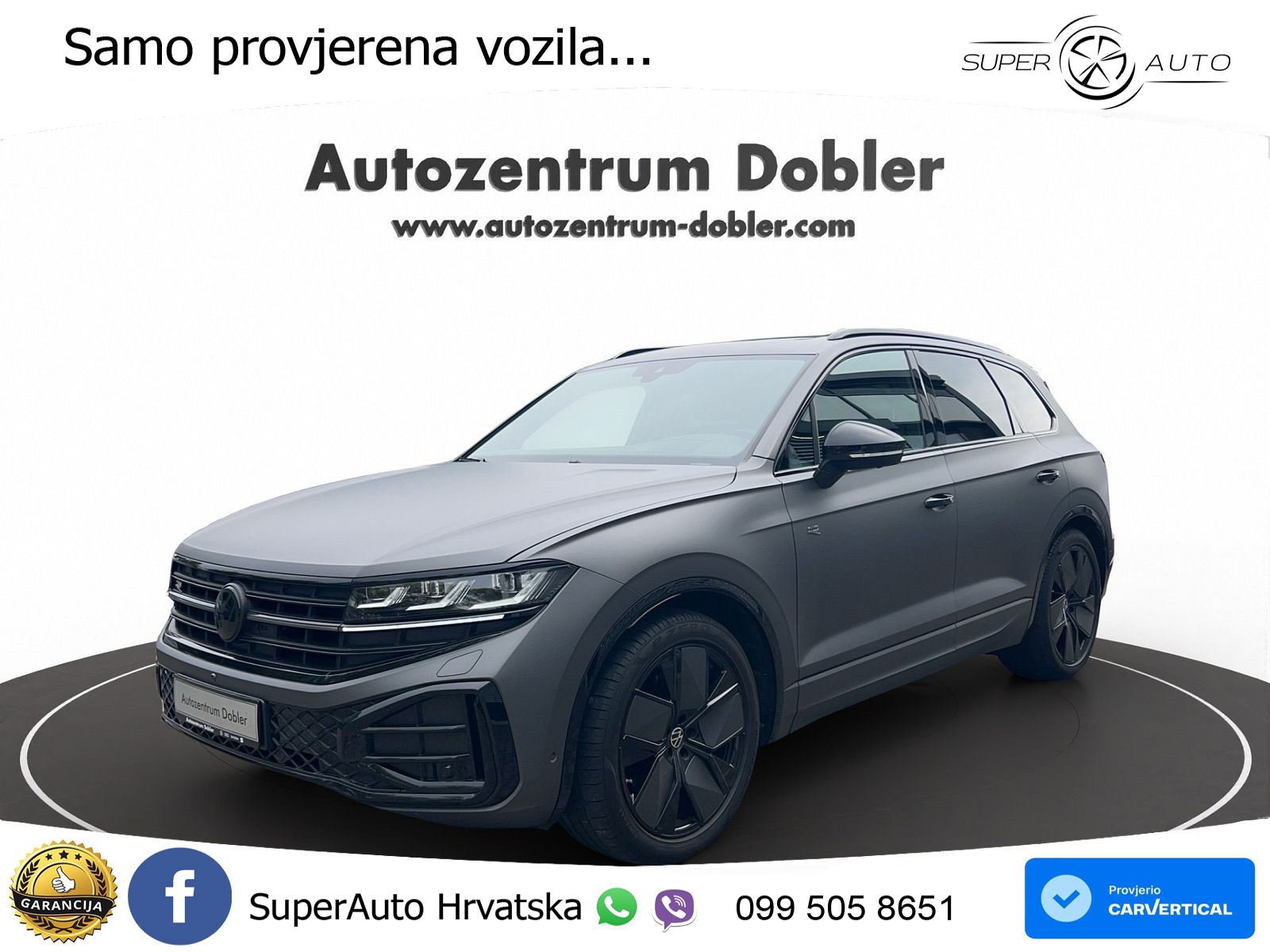 Volkswagen Touareg 3.0 V6 TDI (286 KS) 4MOTION Tiptronic R-Line ZRAČNI+ACC+GR SJED+KAM+PANO