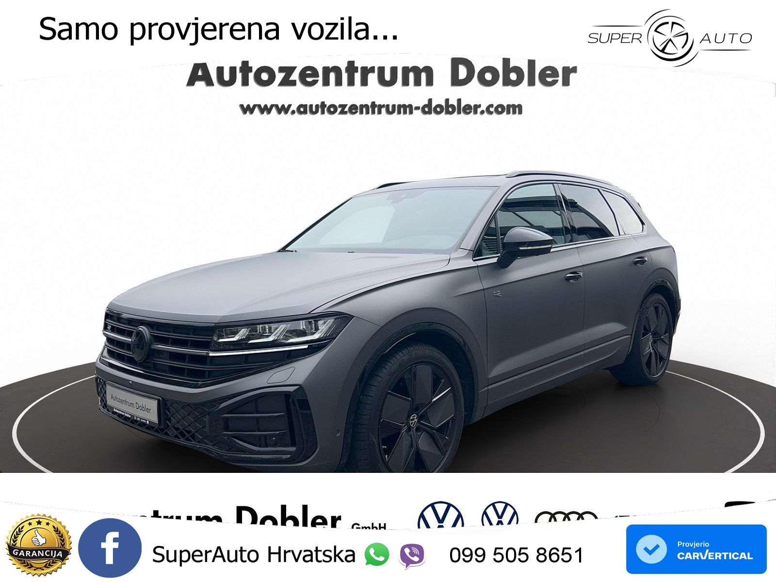 Volkswagen Touareg 3.0 V6 TDI (286 KS) 4MOTION Tiptronic R-Line ZRAČNI+ACC+GR SJED+KAM+PANO