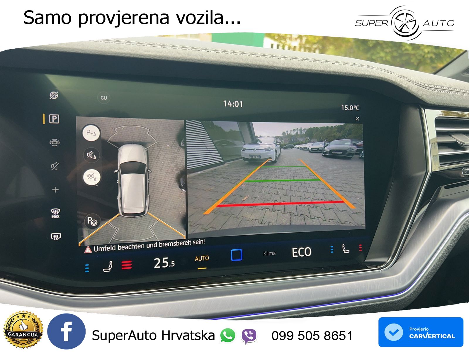 Volkswagen Touareg 3.0 V6 TDI (286 KS) 4MOTION Tiptronic R-Line ZRAČNI+ACC+GR SJED+KAM+PANO