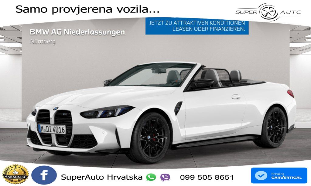 BMW M4 Convertible Competition 3.0 (530 KS) xDrive Steptronic LED+GR SJED+ACC