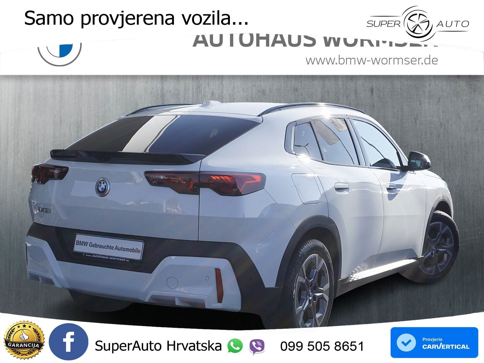 BMW iX2 66.5 kWh (313 KS) xDrive30 Advantage