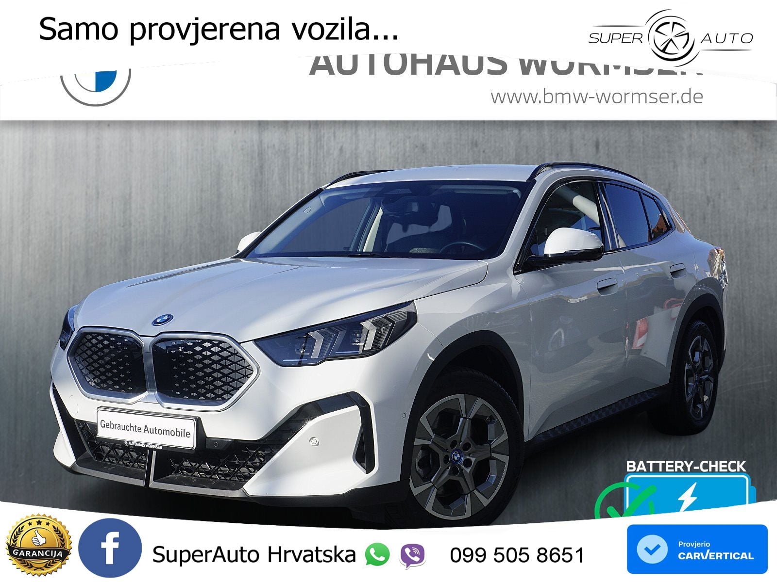 BMW iX2 66.5 kWh (313 KS) xDrive30 Advantage