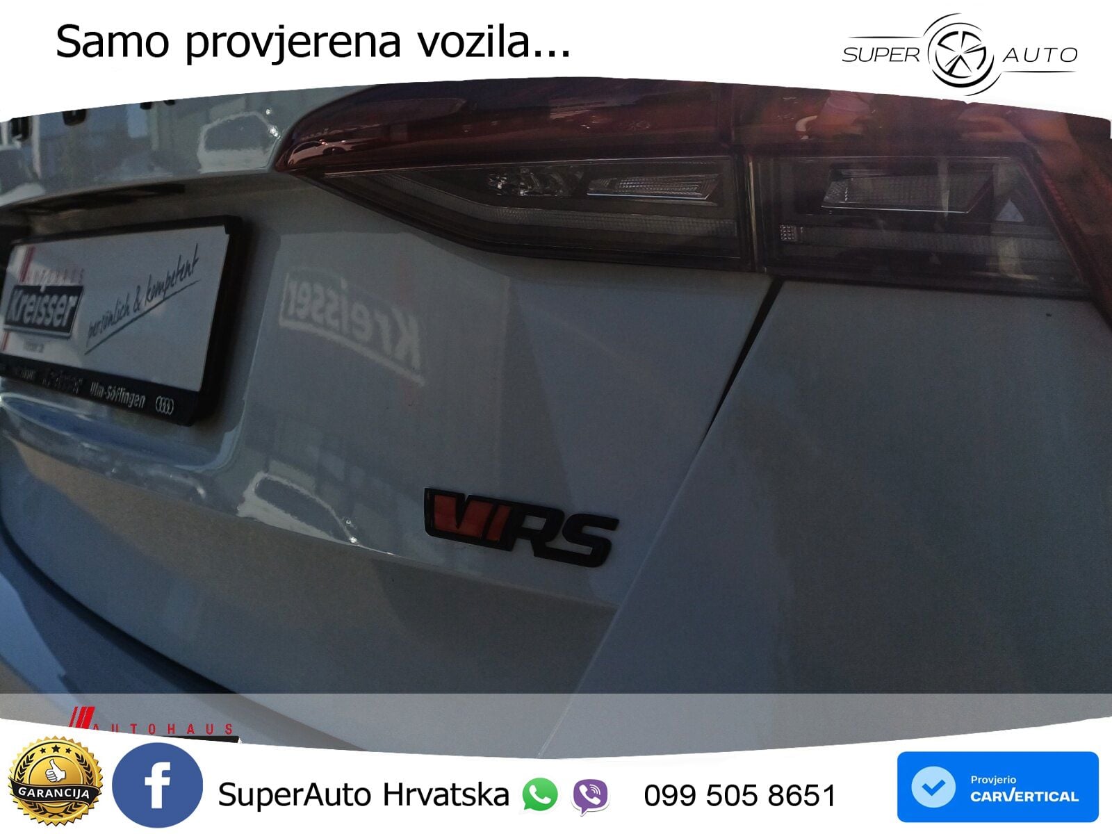 Škoda Octavia Combi RS 2.0 TDI (200 KS) DSG LED+GR SJED+ACC