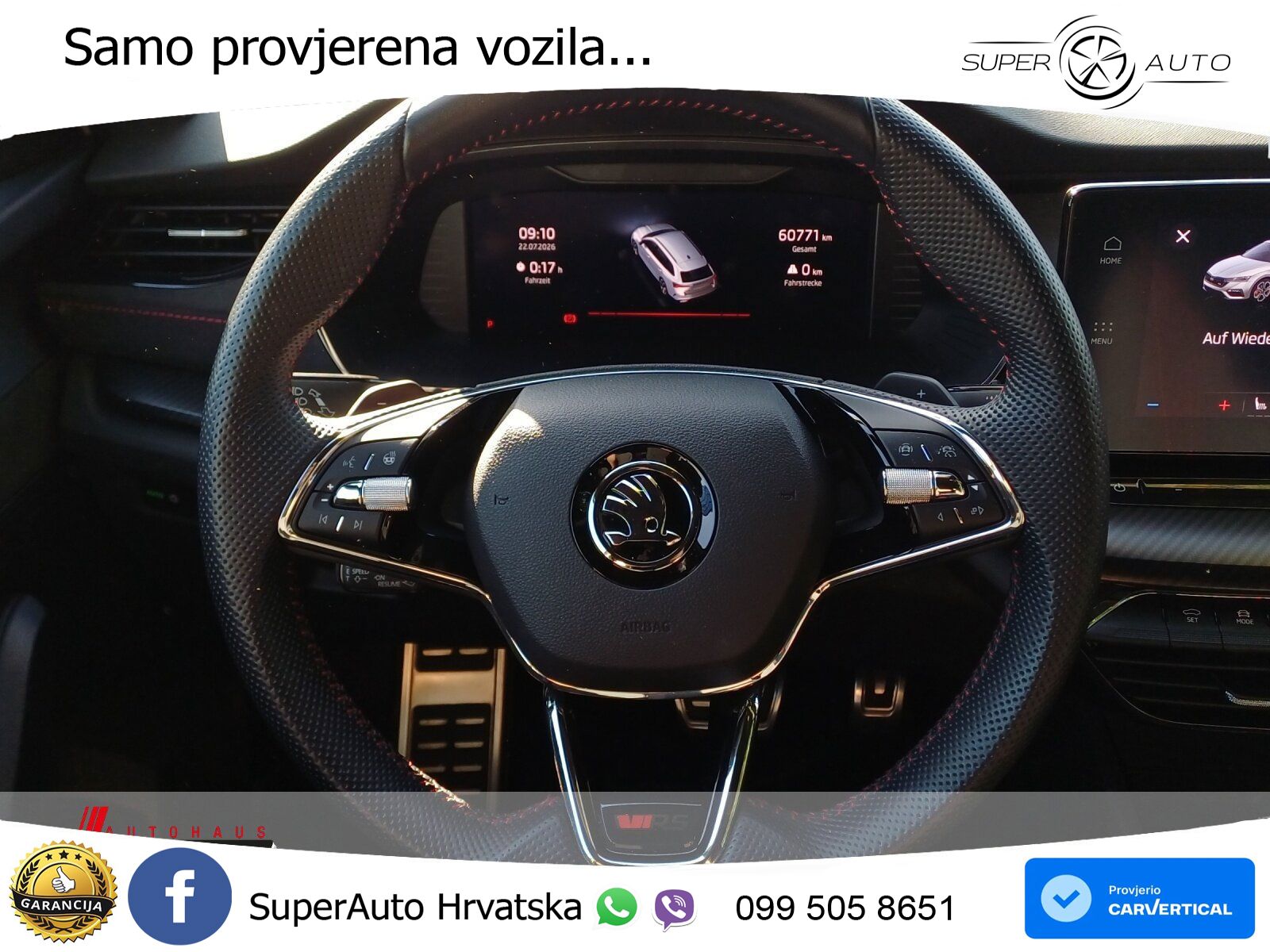 Škoda Octavia Combi RS 2.0 TDI (200 KS) DSG LED+GR SJED+ACC