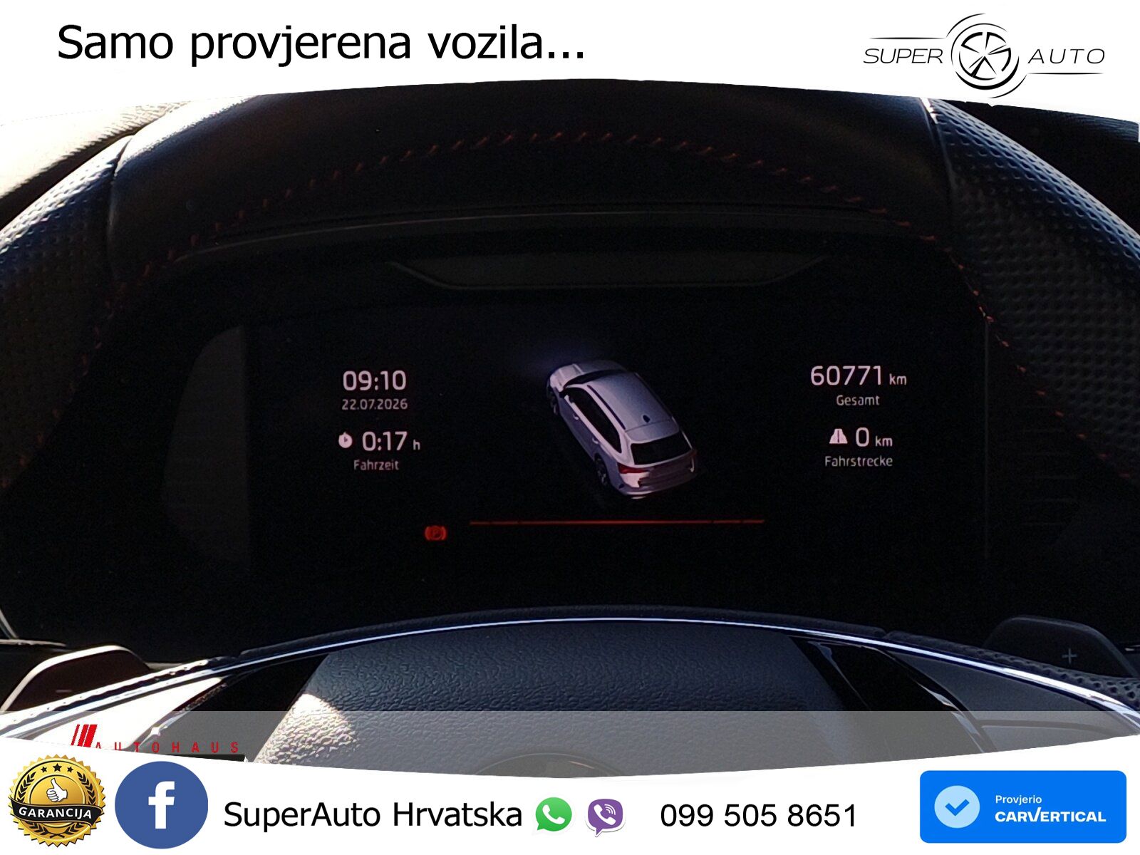 Škoda Octavia Combi RS 2.0 TDI (200 KS) DSG LED+GR SJED+ACC