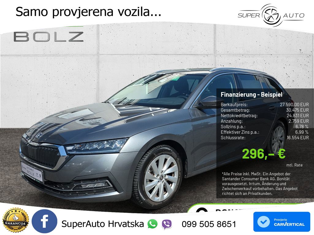 Škoda Octavia Combi 2.0 TDI (150 KS) DSG LED+GR SJED+ACC