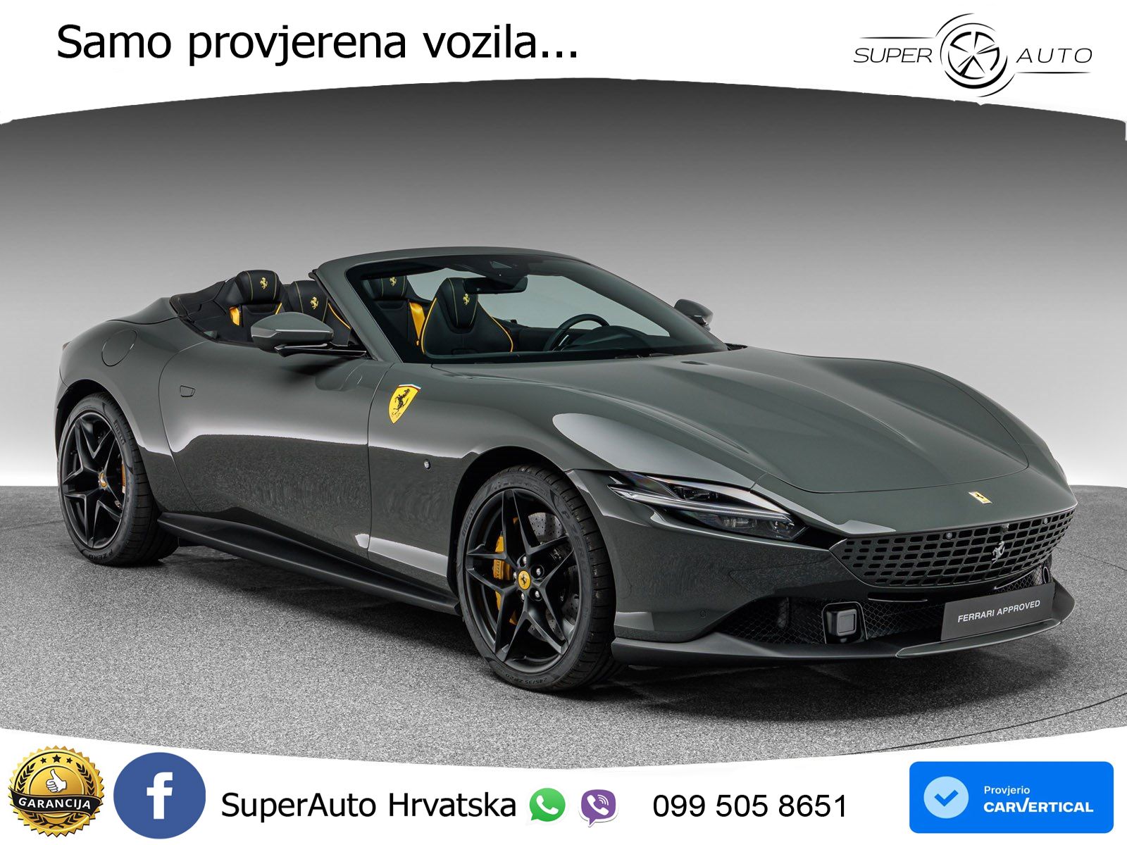 Ferrari Roma Spider 3.9 V8 (620 KS) F1 DCT LED+GR SJED+ACC