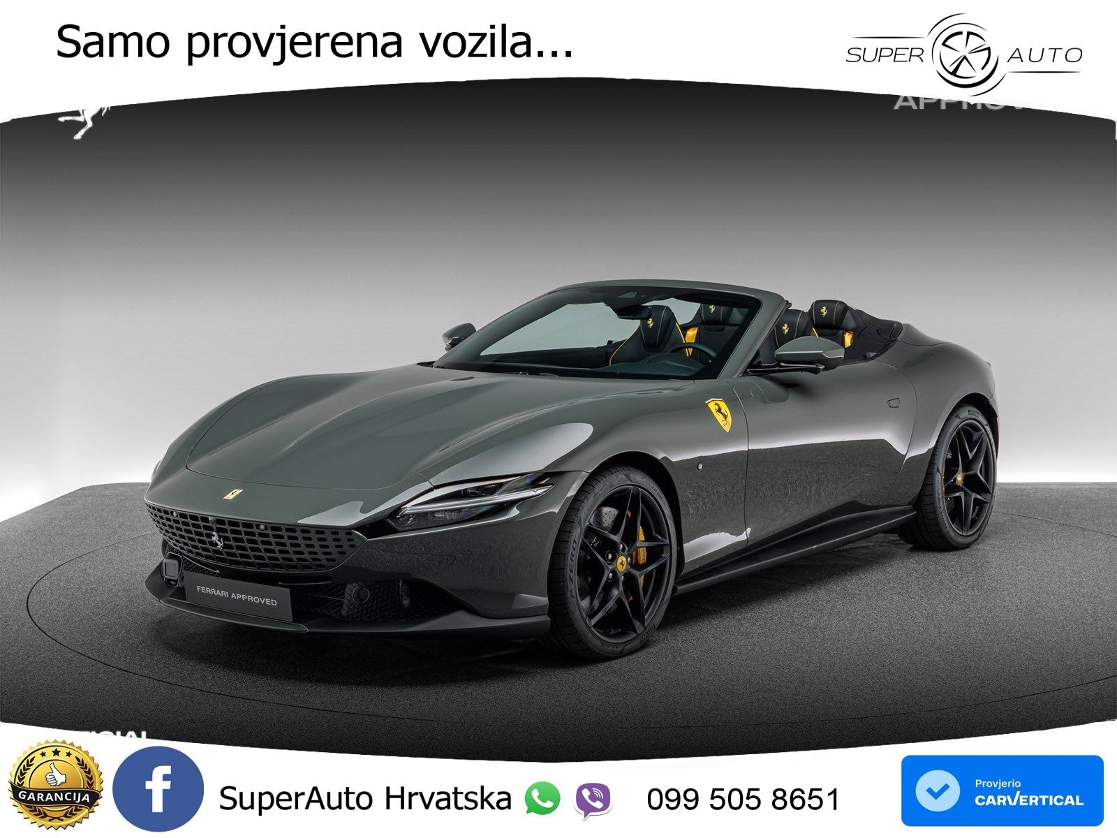 Ferrari Roma Spider 3.9 V8 (620 KS) F1 DCT LED+GR SJED+ACC