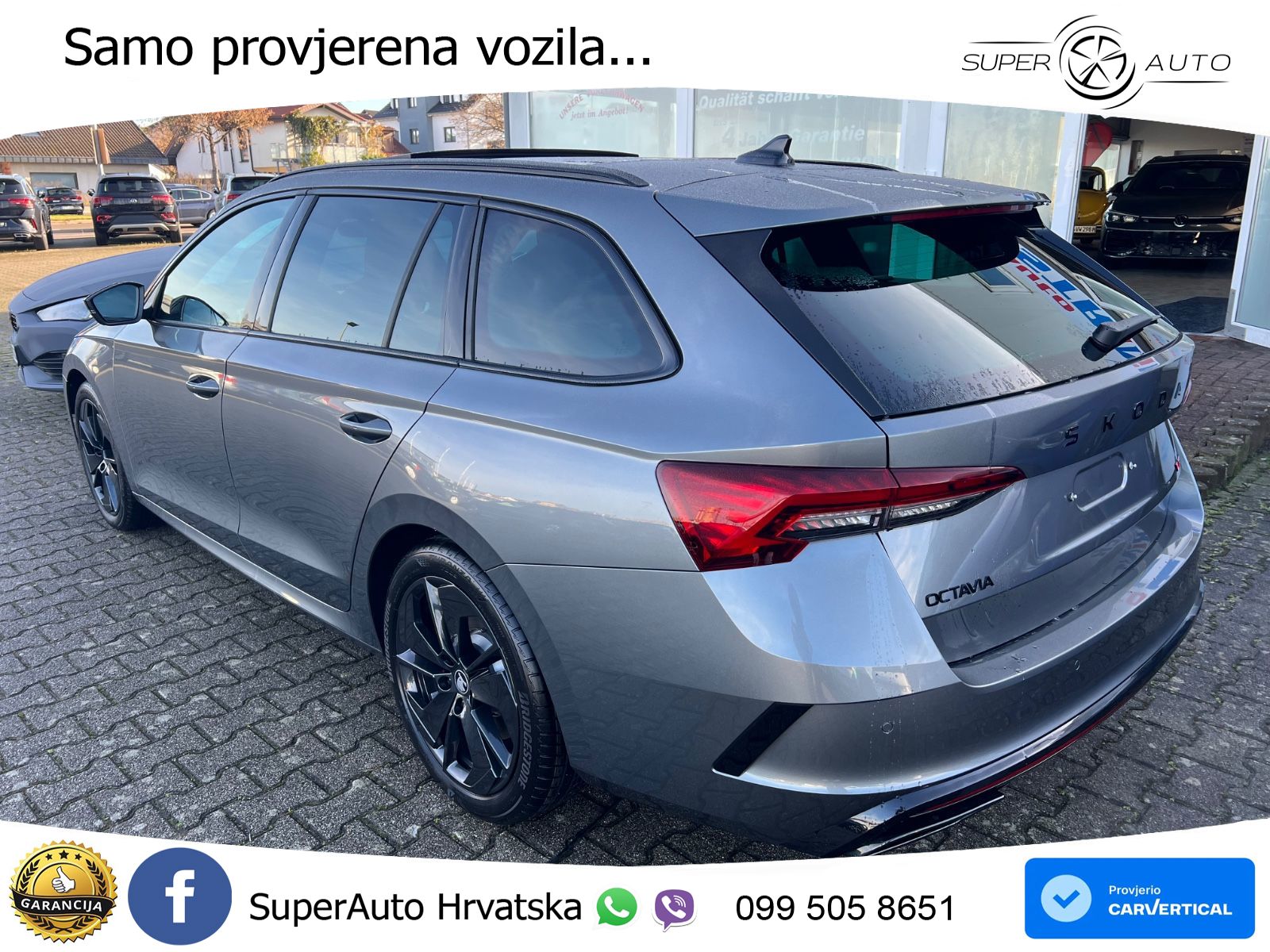 Škoda Octavia Combi RS 2.0 TSI (265 KS) DSG LED+GR SJED+ACC