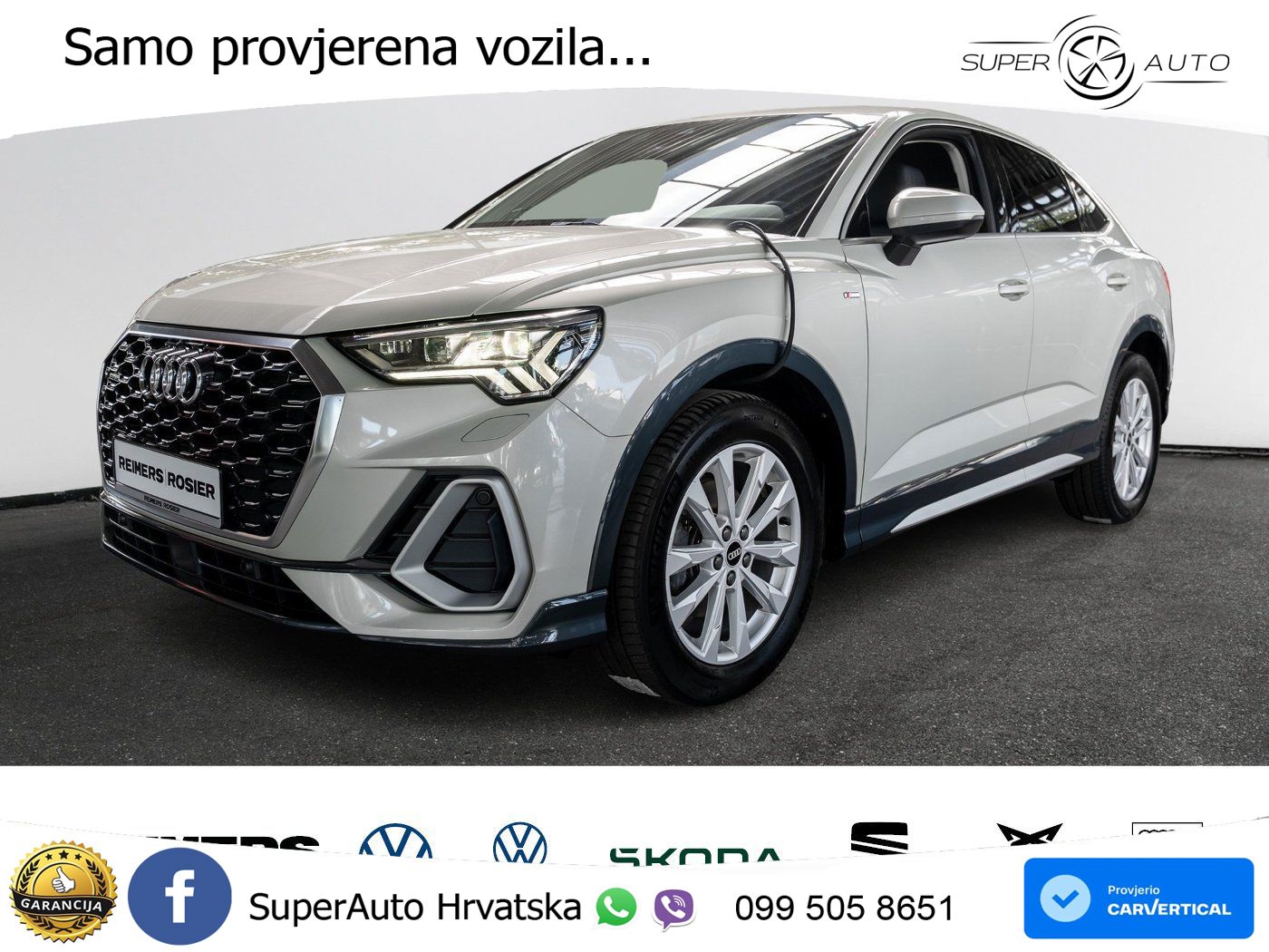 Audi Q3 Sportback 35 TDI (150 KS) quattro S tronic S line MATRIX+GR SJED+KAM