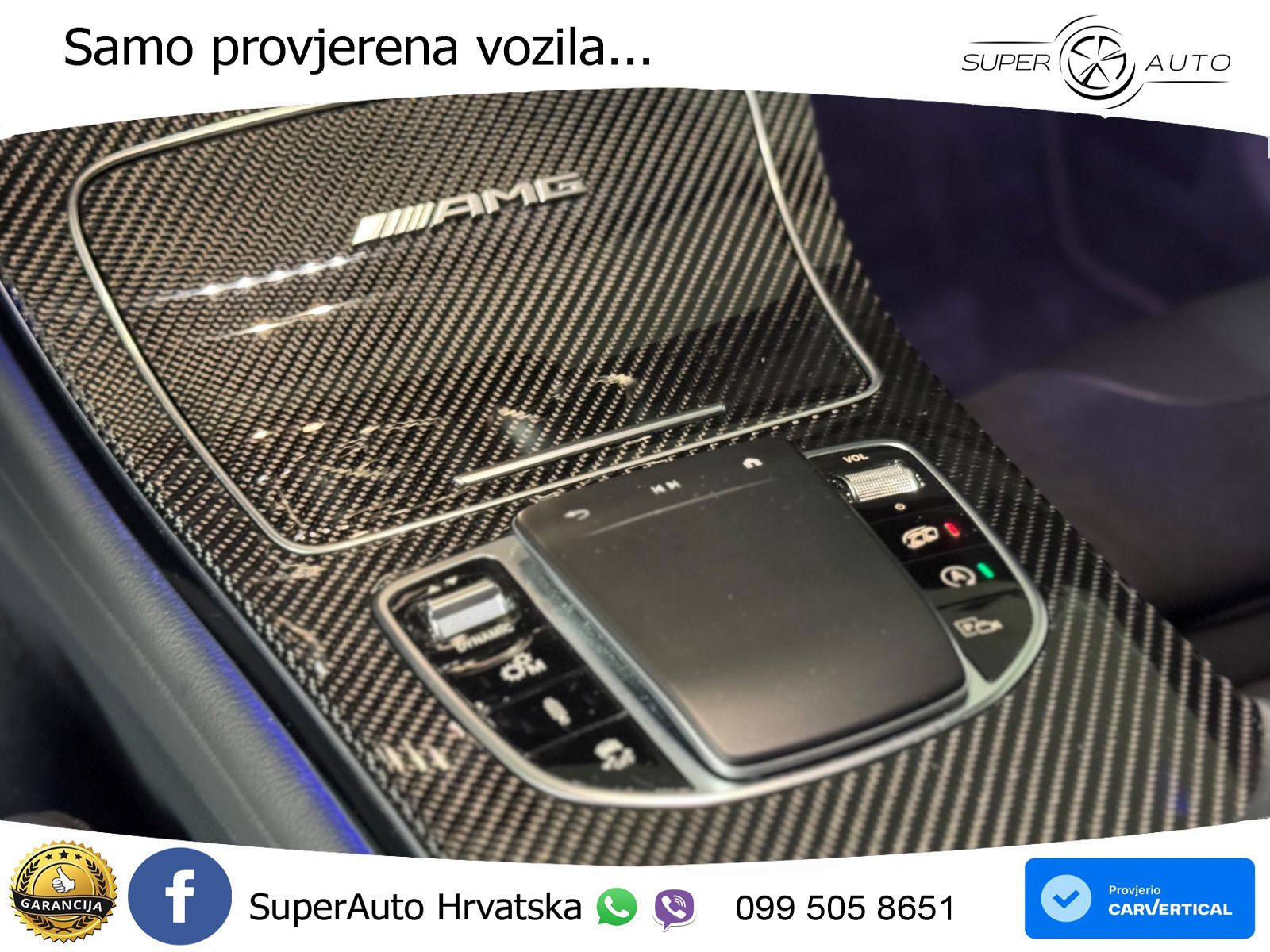 Mercedes AMG GLC 63 V8 (476 KS) 4MATIC+ MCT ZRAČNI+ACC+GR SJED+360+PANO