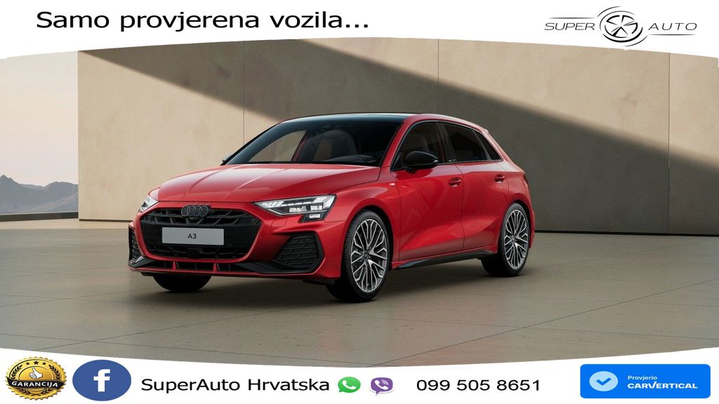 Audi A3 35 TFSI (150 KS) S tronic S line LED+GR SJED+ACC