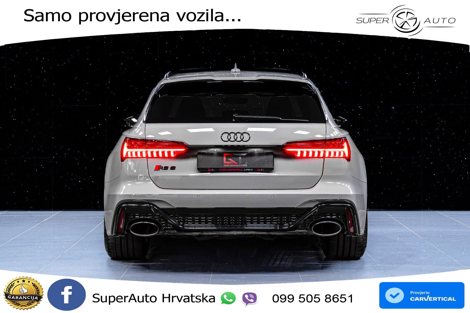 Audi RS6 Avant 4.0 TFSI V8 (600 KS) quattro Tiptronic advanced LED+GR SJED+ACC