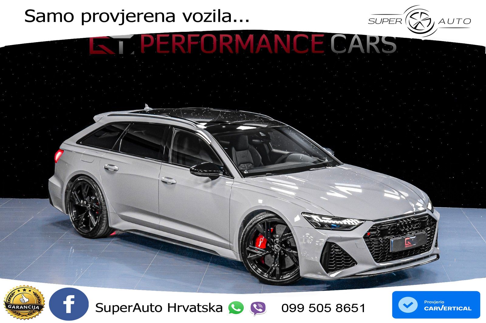 Audi RS6 Avant 4.0 TFSI V8 (600 KS) quattro Tiptronic advanced LED+GR SJED+ACC