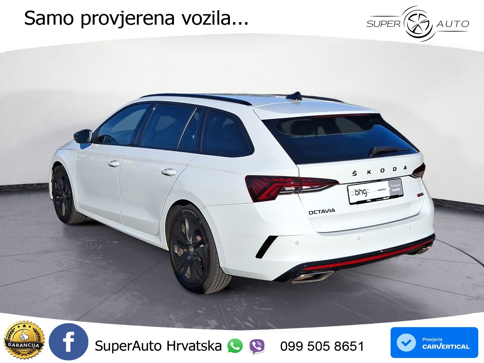 Škoda Octavia Combi RS 2.0 TDI (200 KS) 4x4 DSG LED+GR SJED+ACC