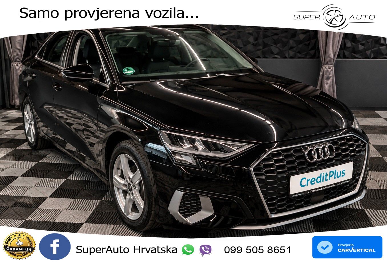 Audi A3 Limuzina 30 TDI (116 KS) LED+GR SJED+ACC