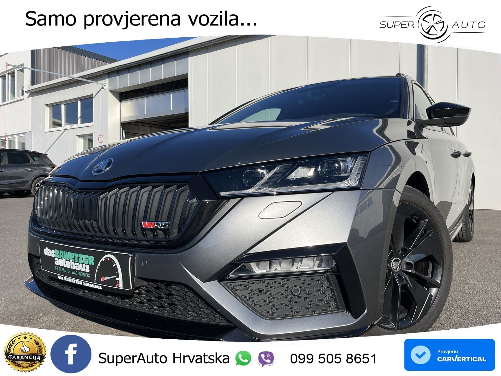 Škoda Octavia Combi RS 2.0 TDI (200 KS) DSG LED+GR SJED+ACC