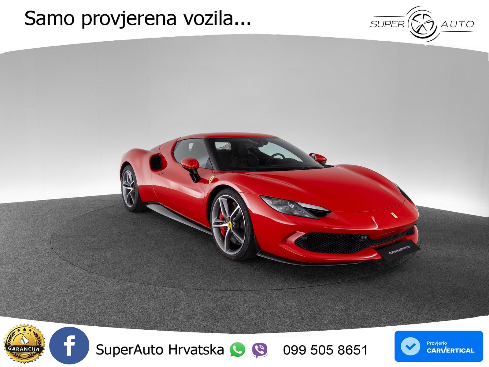 Ferrari 296 GTB 3.0 V6 (830 KS) F1 DCT