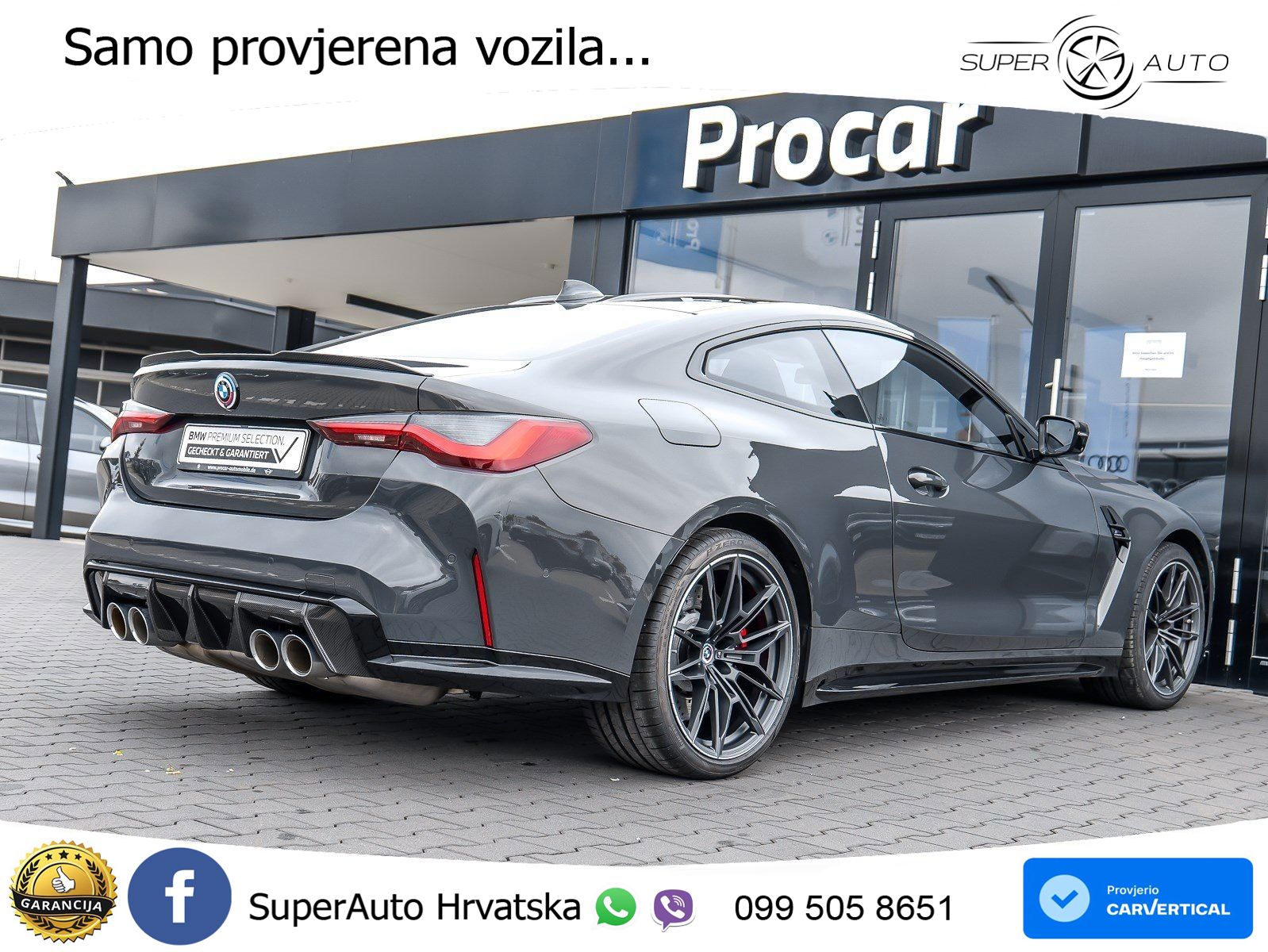 BMW M4 Competition 3.0 (510 KS) xDrive Steptronic M Sport LED+GR SJED+ACC